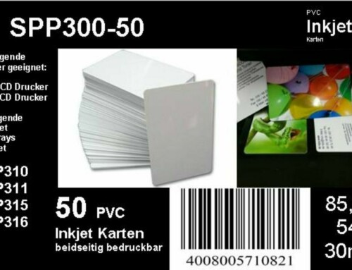 50 PVC Karten beidseitig bedruckbar für Tintenstrahldrucker