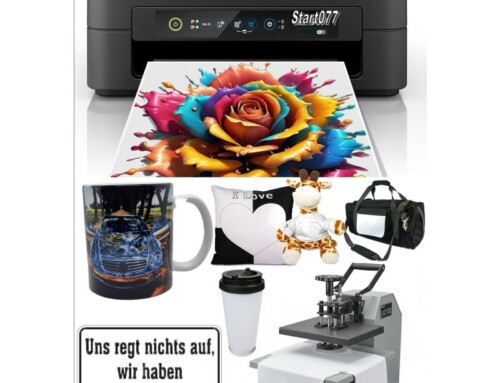 Sublimationsdrucker von TiDis – der Start077 – Sublimations Druckerstarterpaket – alles drin