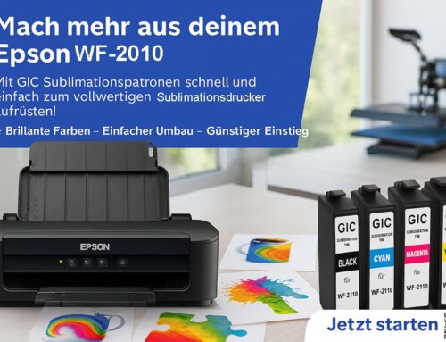 Baue deinen „alten“ Epson WF-2010 Tintenstrahldrucker ganz einfach und so günstig wie noch nie, auf Sublimationsdruck um.