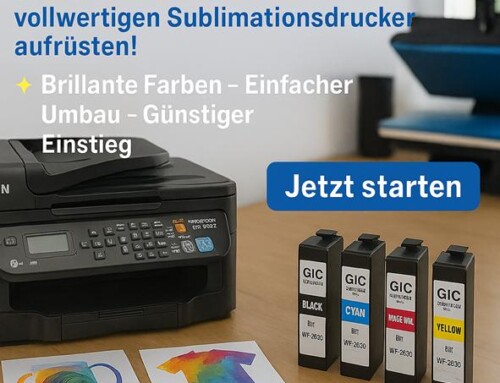 Baue deinen „alten“ Epson WF-2630 Tintenstrahldrucker ganz einfach und so günstig wie noch nie, auf Sublimationsdruck um.