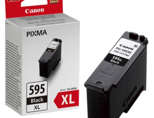 PG-595XL schwarze Canon Druckerpatrone mit 9,7ml Inhalt für ca. 300 Seiten Druckleistung – 7170C001