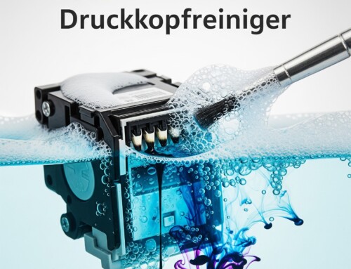 Wie entsorge ich gebrauchte Druckkopfreinigungsflüssigkeit sicher?