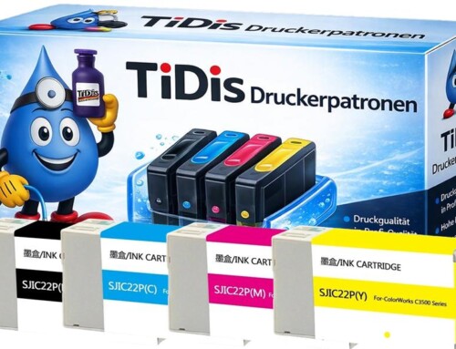 SJIC22PB-Y TiDis Ersatzdruckerpatronen Multipack je 1x BCMY mit je 32,5ml Inhalt – ersetzt C33S020601 -604