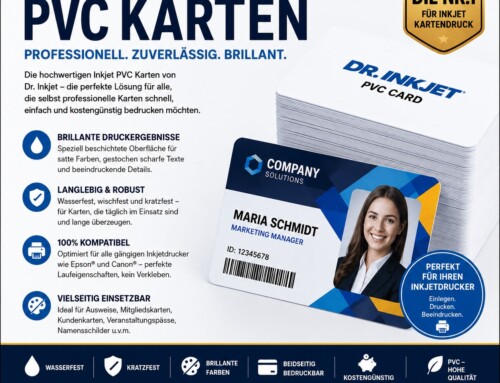 Dr. Inkjet bedruckbare PVC Karten – Standard, RFID, NFC, Magnet und Chipkarten