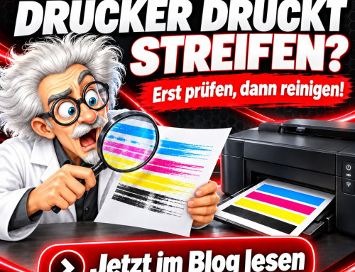 Drucker druckt Streifen? Erst prüfen, dann reinigen!