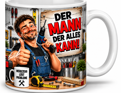 Motivtasse: Der Mann der alles kann – Geschenk, Kaffeetasse