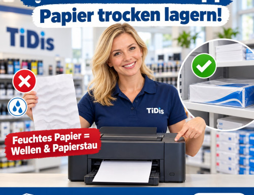 TiDis-Druckertipp: Druckerpapier trocken lagern!